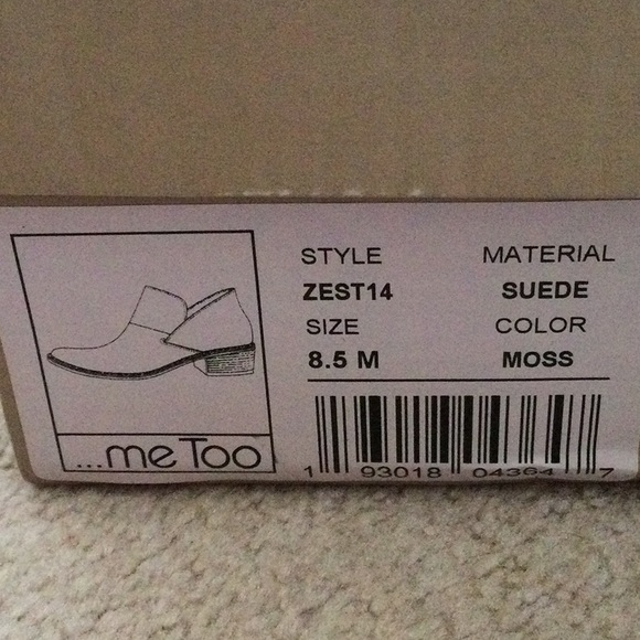 NIB Me Too Zest Bootie in Moss Suede - Picture 8 of 8